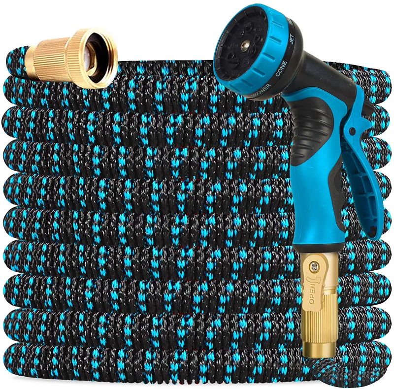 Photo 1 of CycloneSound Blue Expandable Garden Water Hose
