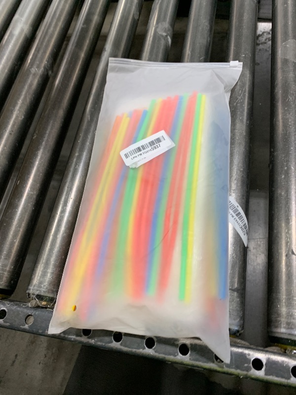 Photo 1 of 100 Pcs Drink Pouches with 100 Straw Holes, Freezable Juice Pouches, Translucent Reclosable Zipper Plastic 