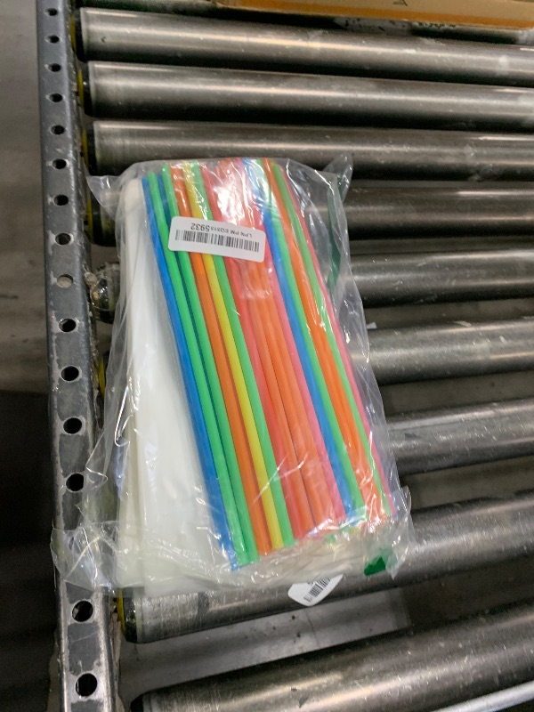 Photo 1 of 100 Pcs Drink Pouches with 100 Straw Holes, Freezable Juice Pouches, Translucent Reclosable Zipper Plastic Pouch Drink Bags 