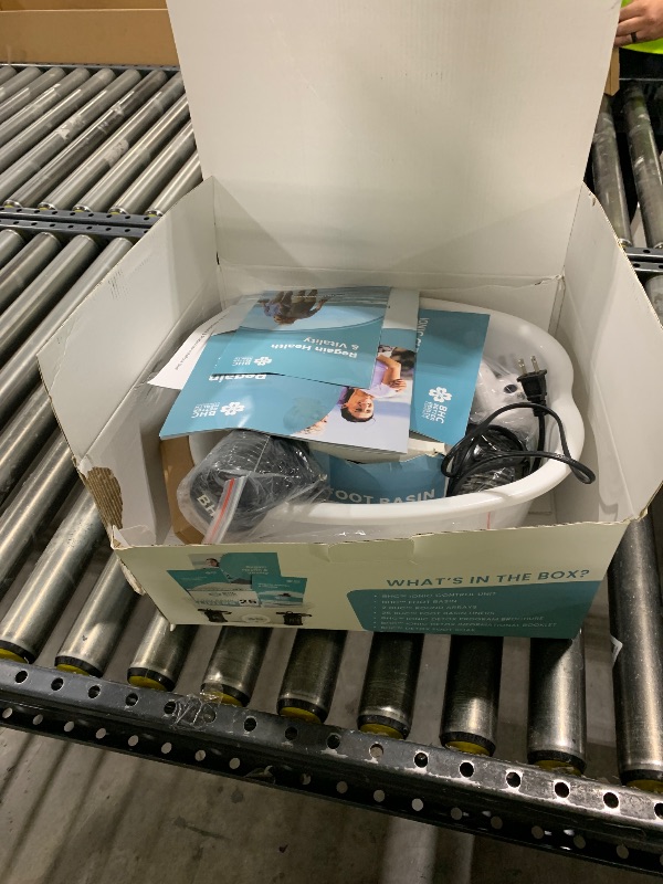 Photo 1 of Ionic Foot Bath Detox Machine for Home Use - Free Regain Health & Vitality Booklet & Brochure - 2 Arrays, 20 Basin Liners, Detox Sea Salt, Basin 12QT