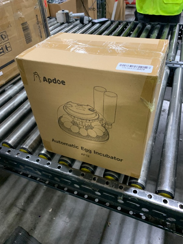 Photo 1 of Egg Incubator with Temperature and Humidity Control, Automatic Egg Turner, Egg Candler, External Water Bottle Refill, Air Vent, 360° Clear View
