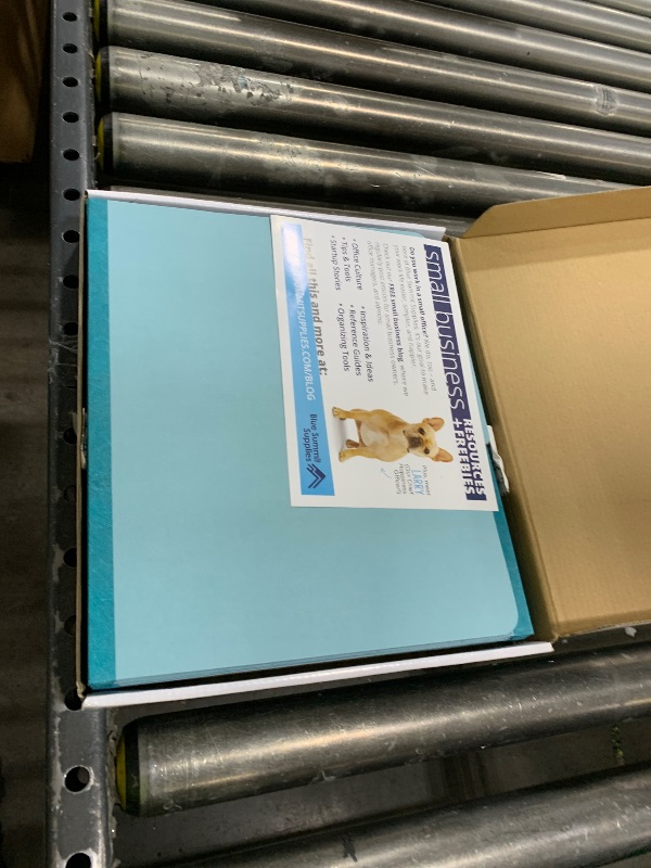 Photo 1 of 10 Blue Classification Folders - 1 Divider - 2 Inch Tyvek Expansions - Durable 2 Prongs, for Medical Files, Law Client Files, Pressboard Classification Folders 1 Dividers Letter Size, Blue, 10 Pack