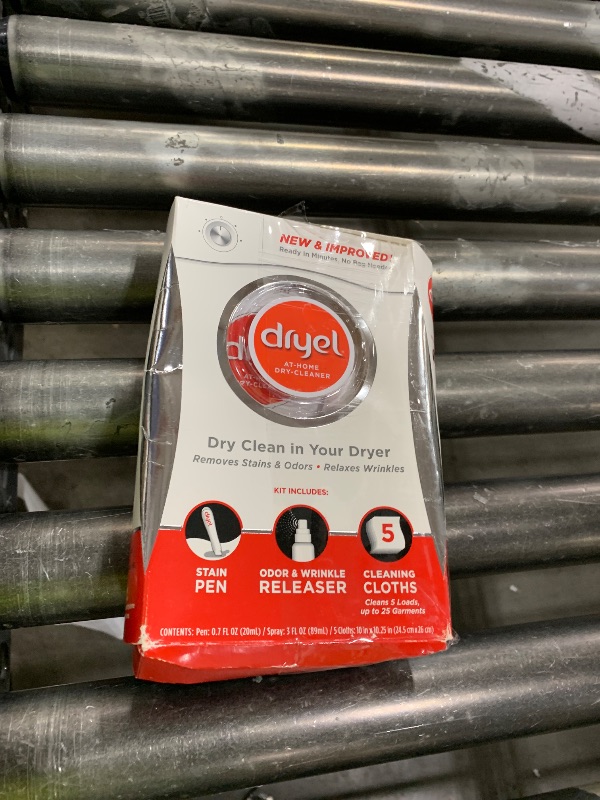 Photo 1 of dryel At-Home Dry Cleaner Kit, New and Improved Formula with Rapid Refresh Technology, Gentle Laundry Care for Special Fabrics and Dry-Clean-Only Clothes, 5 Loads