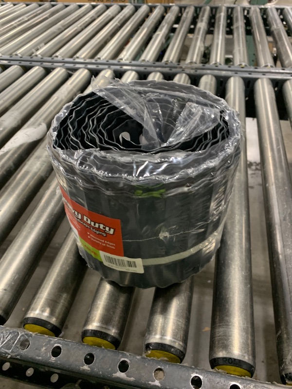 Photo 1 of LAVEVE Corrugated Metal Garden Edging 6" x 40Ft, Landscape Edging Border for Lawn, Flower Bed, Garden Fence, Paver Edging (Dark Gray)