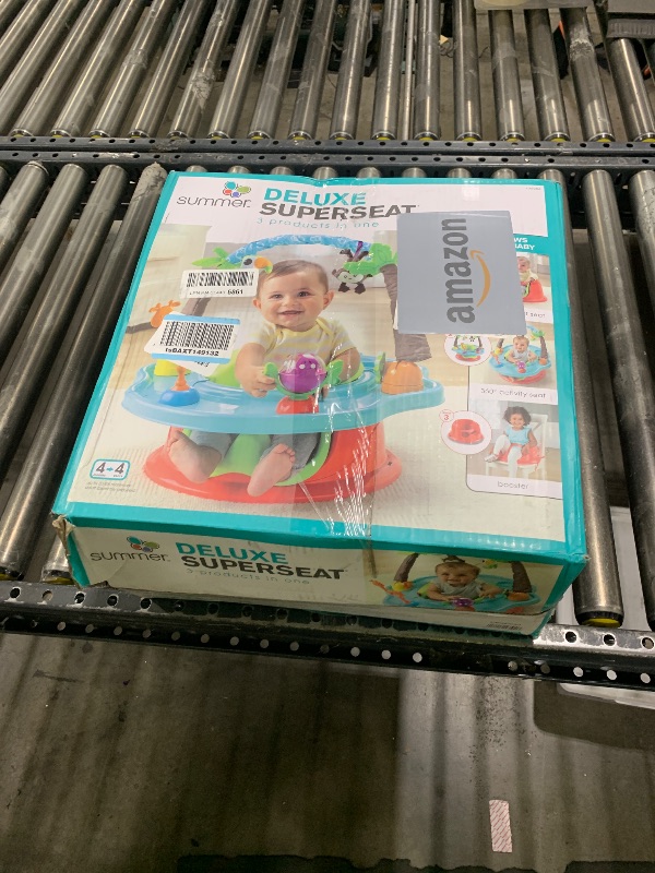 Photo 1 of Summer by Bright Starts Deluxe SuperSeat, Wild Safari, Fun Baby Seat for Sitting Up, Playtime, and Meals