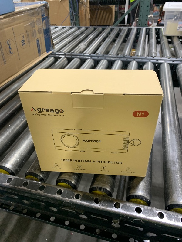 Photo 1 of 15000 Lumens Outdoor Movie Projector - Native 1080P HD Portable Projector with WiFi 6/Bluetooth 5.2, 300" Screen 