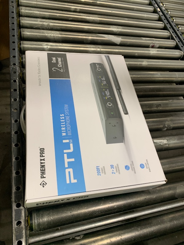 Photo 1 of Phenyx Pro Wireless Microphone System, Metal Wireless Mic Set, Handheld Cordless Dynamic Microphones for Singing, Karaoke, Church, 2x30 UHF Tunable Frequencies,200 ft Range (PTU-52-2H)
