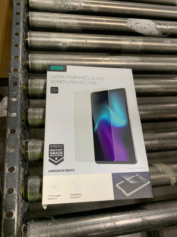 Photo 1 of ESR for iPad Pro 11 Inch Screen Protector (2022/2021/2020/2018), iPad Air 5/4 Screen Protector, Tempered-Glass Film with Easy Application Tray, Scratch Resistant, HD Clarity, Armorite Series, 2 Pack