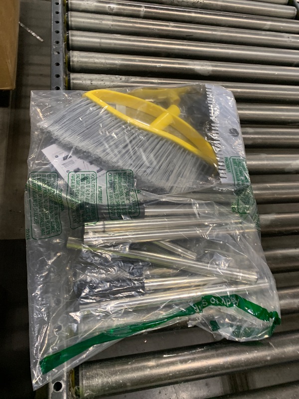 Photo 1 of Outdoor Angle Broom Heavy Duty with Long Handle Stiff Bristles