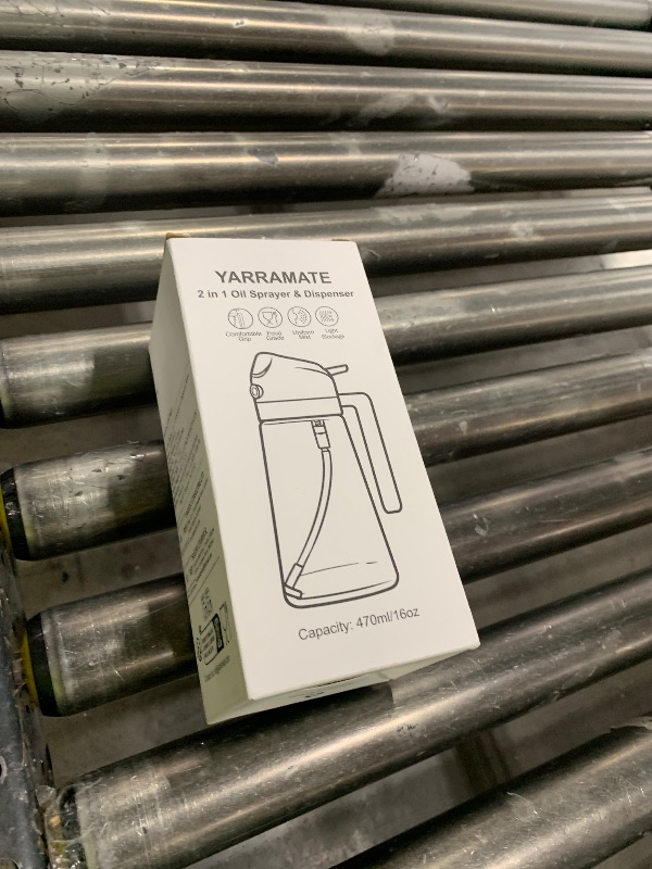 Photo 1 of YARRAMATE 16oz/470ml Light-Blocking Dark Oil Sprayer for Cooking, 2 in 1 Olive Oil Dispenser Bottle 