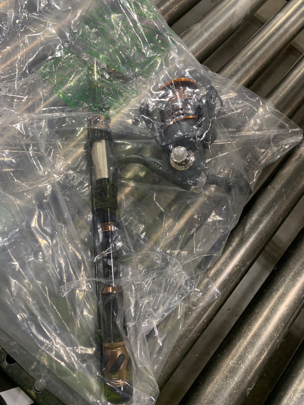 Photo 1 of PLUSINNO Fishing Rod and Reel Combos - Carbon Fiber Telescopic Fishing Pole - Spinning Reel 12 +1 Shielded Bearings Stainless Steel 