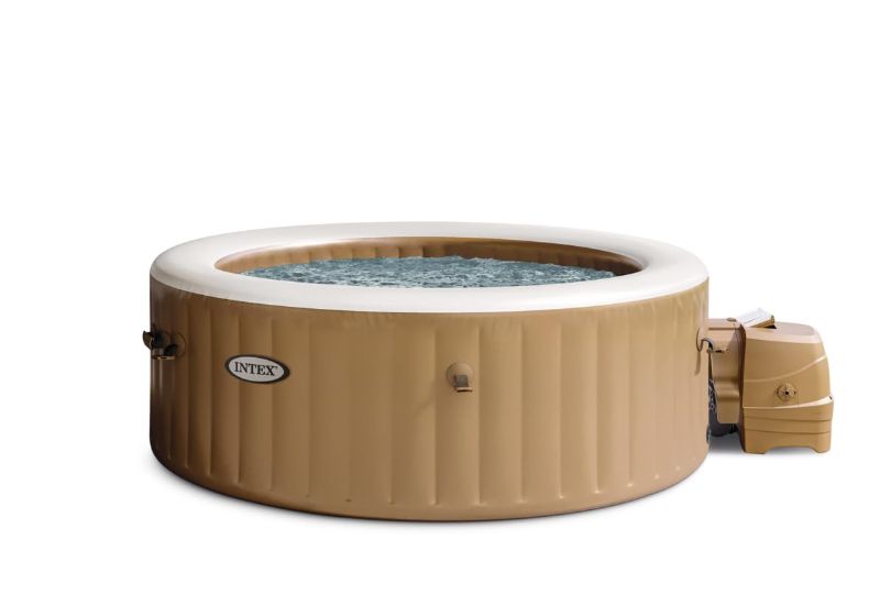 Photo 1 of INTEX 28425EH PureSpa Bubble Massage Spa Set Outdoor Inflatable Portable Hot Tub, 4 Person, 77in x 28in