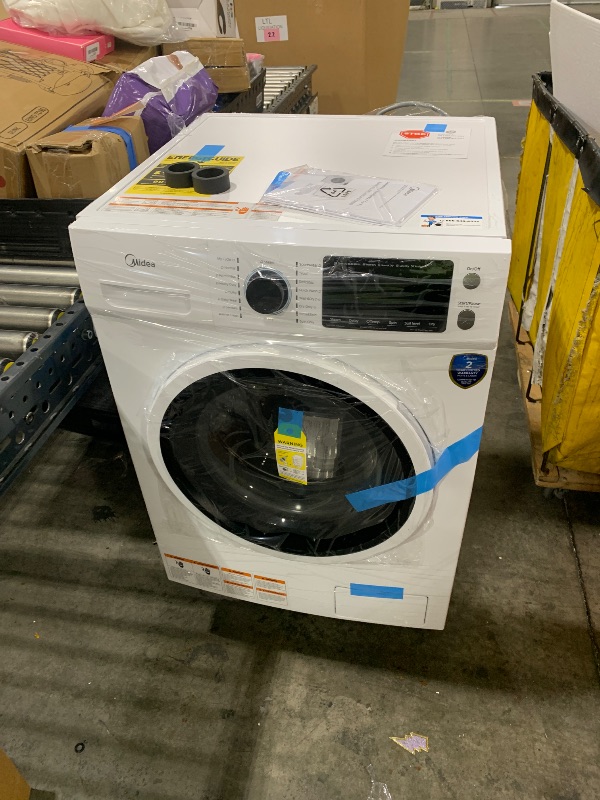 Photo 1 of Midea 24 Inch Washer and Dryer Combo, All in One Washer and Dryer 2.7 cu.ft 26lbs, Ventless Washing Machine, Steam Care, Overnight Dry, 1400 RPM, 16 Cycles Front Load Washer, Full-Automatic, White
