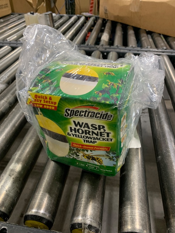 Photo 1 of Spectracide Wasp, Hornet & Yellowjacket Trap, Hanging Wasp & Hornet Trap with a Quick-Drown Formula That Submerges & Kills Insects, 1 Count