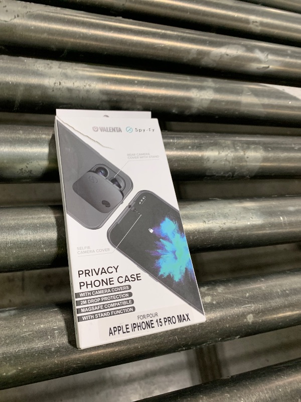 Photo 1 of Spy-Fy iPhone 15 Pro Max Privacy Case with Camera Covers Front and Rear | Magsafe Compatible and Kickstand 