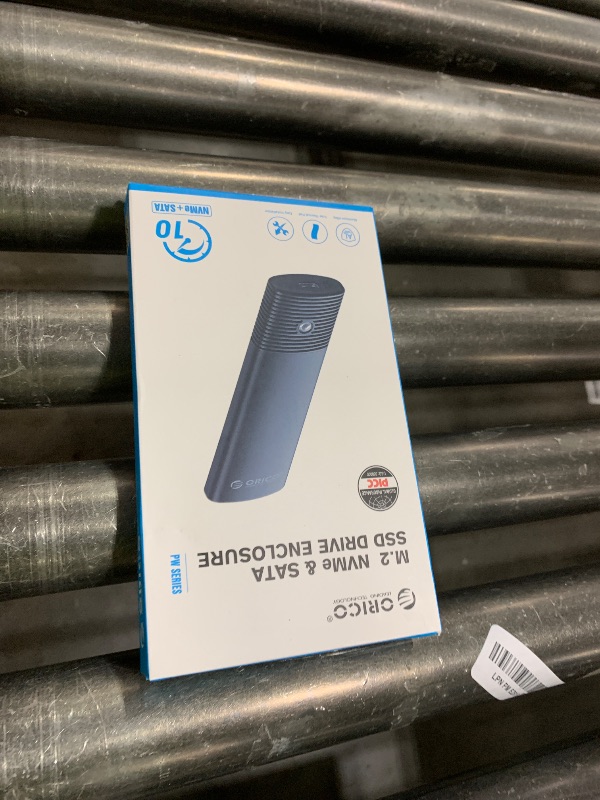 Photo 1 of ORICO M.2 NVMe SATA SSD Enclosure Adapter Tool-Free, USB C 3.2 Gen 2 10Gbps NVMe, 5Gbps NGFF SATA PCIe M-Key(B+M Key) 2230/2242/2260/2280, Aluminum External M2 Reader Support UASP Trim- PWDM2-WH