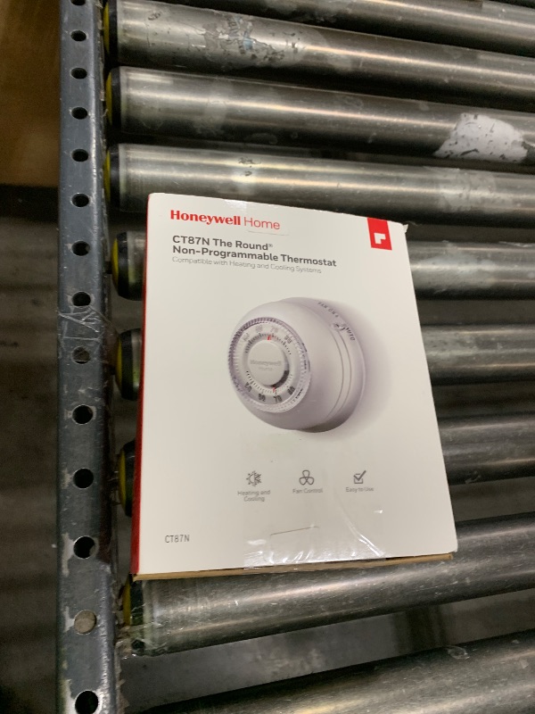 Photo 1 of Honeywell Home CT87N1001 The Round Non-Programmable Manual Thermostat, Large, White
