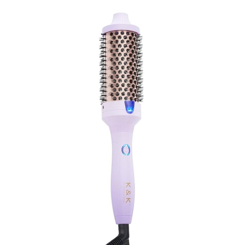 Photo 1 of K&K 1.77 Inch Ceramic Tourmaline Ionic Heated Round Brush Curling Brush