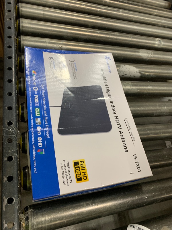 Photo 1 of TV Antenna Indoor, Digital Amplified Indoor HDTV Antenna, 1080p VHF UHF Television Local Channels Detachable Signal Amplifier and 16.5ft Long Coax Cable