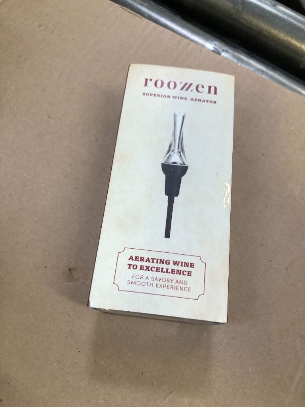 Photo 1 of Roozzen Wine Aerator Pourer Spout, FITS ALL BOTTLES – MESS FREE Aerator Wine Pourer, Perfect Wine Accessories Gift, Superior Flavor Enhancing Wine Air Aerator Pourer.