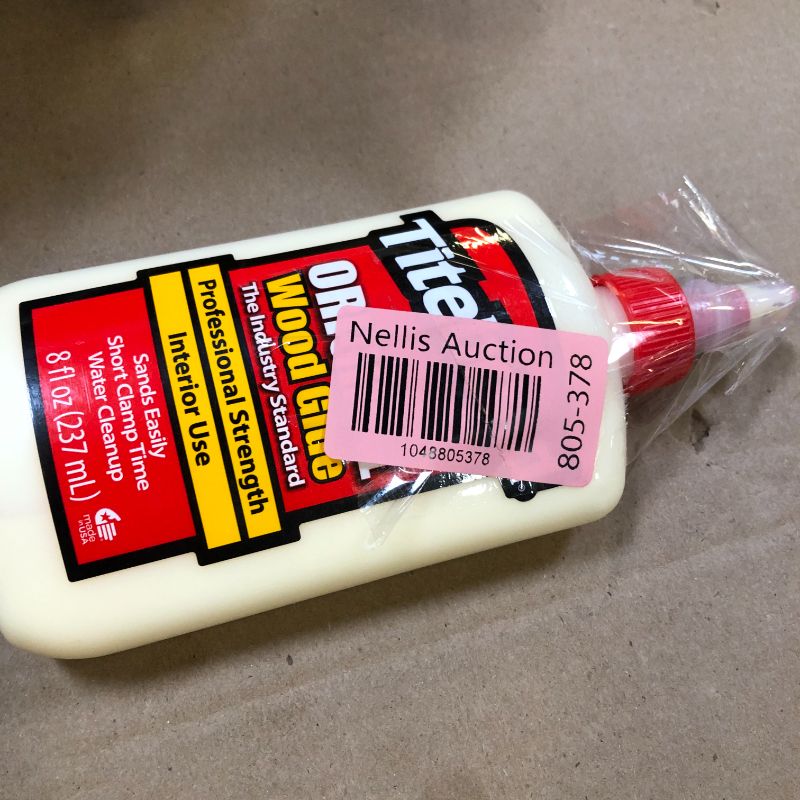 Photo 1 of Titebond Original Wood Glue 5063, Industry Standard for Woodworking, Furniture Repair/Assembly, Construction, Home Repair or Modeling, 8 oz