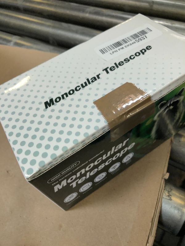 Photo 1 of Monocular Telescope with Lights HD Monoculars 80x100 for Adults High Powered Monocular for Hunting with Smartphone Holder & Tripod, Handheld Telescope Suitable for Bird Watching Stargazing-Green