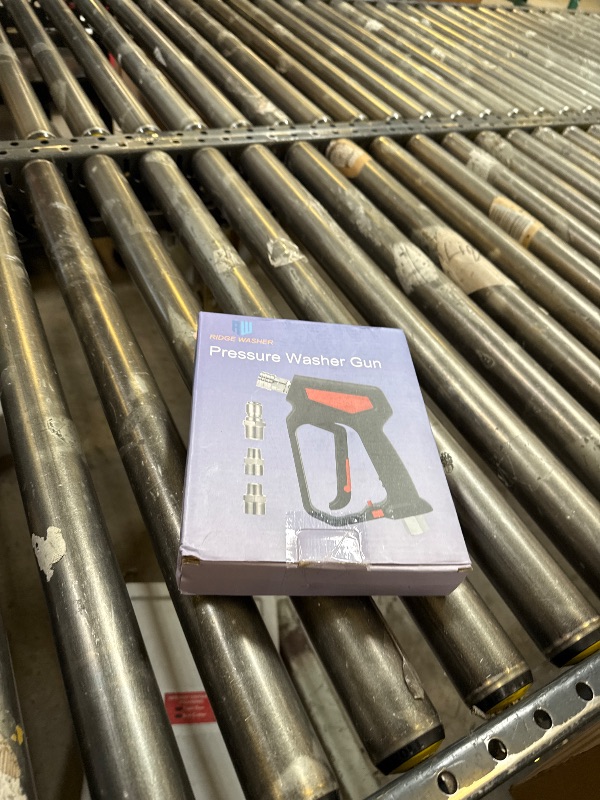 Photo 1 of RIDGE WASHER Pressure Washer Gun 5000 PSI, 12 GPM, High Pressure Spray Gun with 1/4" Quick Connector, 3/8'' Quick Connect, M22-14 mm and M22-15 mm Fitting