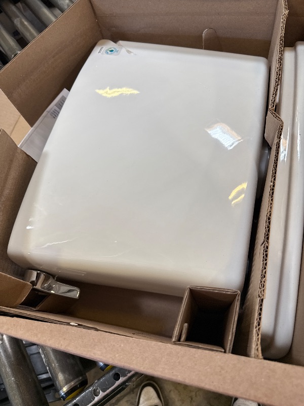 Photo 1 of TOTO Drake Transitional 1.28 GPF Toilet Tank with WASHLET+ Auto Flush Compatibility, Cotton White - ST786EA#01