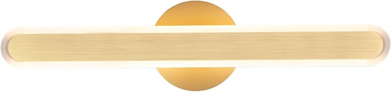 Photo 1 of  Gold Vanity Light, 10W Modern LED Dimmable Bathroom Lights Fixture Over Mirror, 21.6in Linear Bath Wall Sconce Lights Fixture