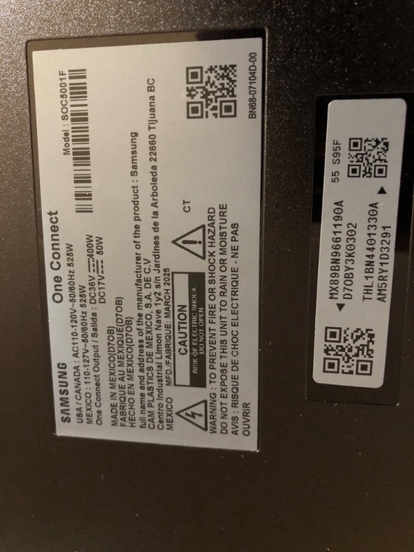 Photo 1 of Samsung 55-Inch Class OLED S95F 4K Glare Free Smart TV (2025 Model) NQ4 AI Gen3 Processor, OLED HDR Pro, Motion Xcelerator 164Hz, Dolby Atmos, Samsung Vision AI, Alexa Built-in