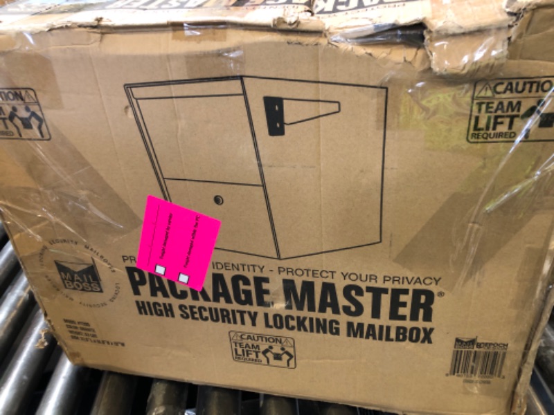 Photo 1 of Mail Boss 7205 Package Master Curbside Locking Security Mailbox | Granite 21.5 x 12 x 16.5 inches