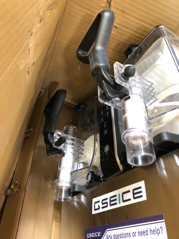Photo 1 of Slushie Machine, No Ice Needed, 0.8 Gallons x 2 Tank Margarita Machine with Food-Grade PC Tank for Margaritas Slushies Frozen Drinks, 500W Slushy Machine for Home Party Birthday Gifts