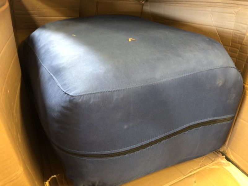 Photo 1 of Amazon Basics Large Bean Bag Chairs for Adults, 6 ft Grey Memory Foam Filled with Solid Microfiber Cover