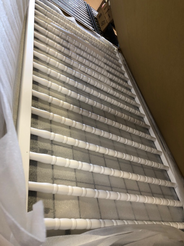 Photo 1 of DaVinci Jenny Lind 3-in-1 Convertible Baby Crib - GREENGUARD Gold Certified Portable Crib - Convertible Crib to Toddler Bed and Daybed - 4 Adjustable Heights - Easy to Assemble White Wooden Crib