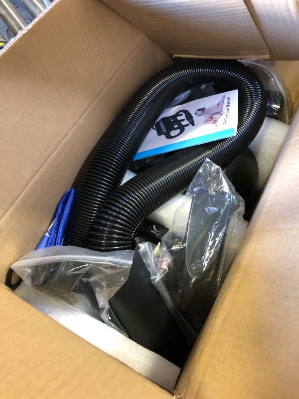 Photo 1 of High Velocity Dog Hair Dryer 5.2HP/ 3800W Professional Dogs Blower Grooming Dryer, Adjustable Temperature and Speed Pet Dryers with 4 Nozzles and a Comb, Black