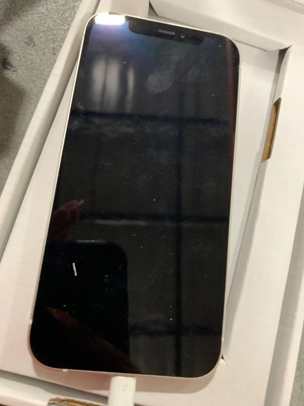 Photo 1 of ***Parts only, unable to hold charge***
Apple iPhone 12, 64GB, White - Unlocked (Renewed Premium)