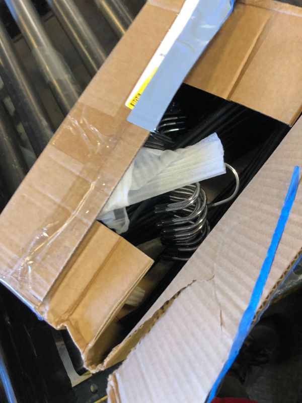 Photo 1 of Treela 60 Pack Open Ended Pants Hangers, Metal Non Slip Trouser Hangers, Anti Rust Chrome Rubber Coating Slack Jeans, Heavy Duty Space Saving for Trousers Slacks Skirts