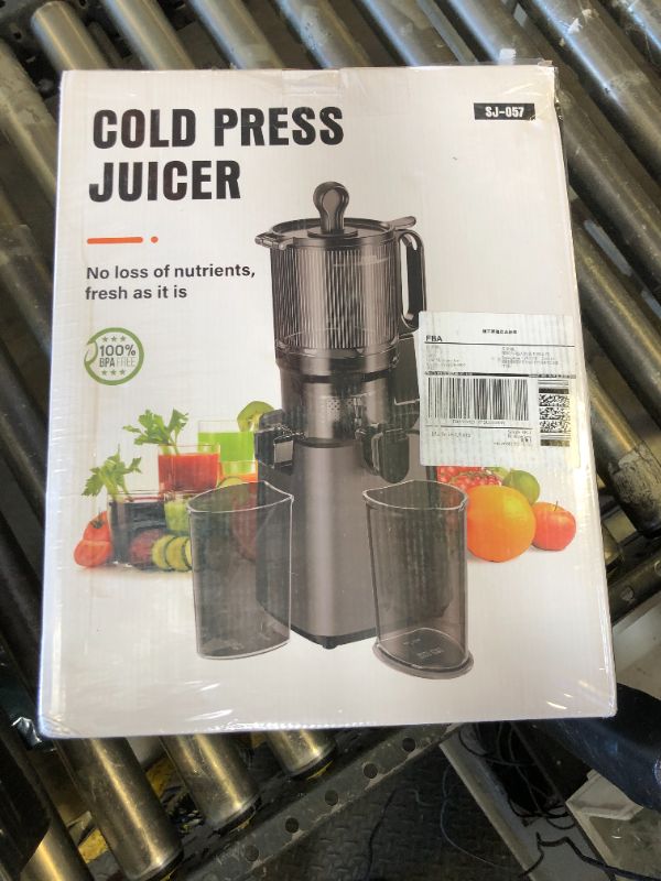 Photo 1 of Juicer Machines with 5.8" Large Feed Chute, Cold Press Juicer For Whole Vegetables and Fruits, 400W Professional Slow Masticating juicer Easy to Clean for Batch Juicing (Titanium Gray)