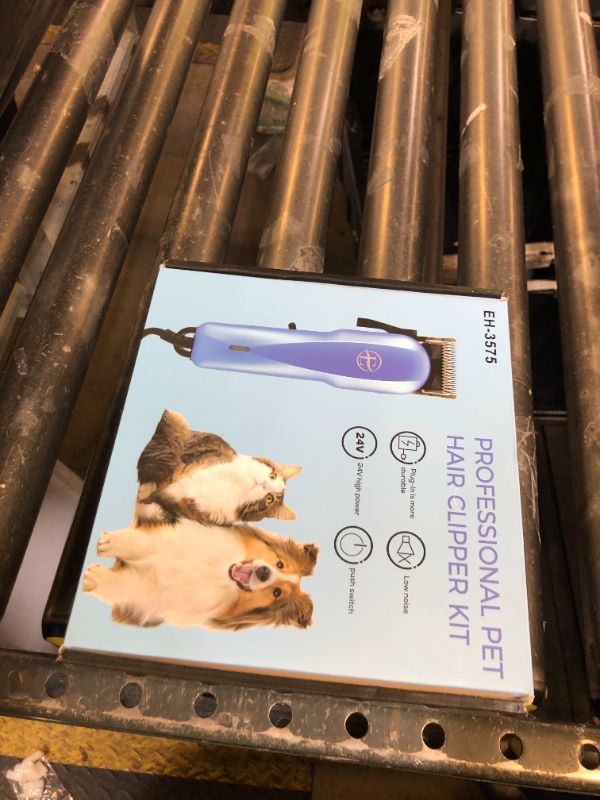 Photo 1 of E-Hunter Professional Dog Grooming Clippers Kit, 24V High Power for Thick Coats, Quiet Dog Clippers with 10 Metal Guard Combs & Brush, Ideal Dog Hair Remover for Cats and Pets