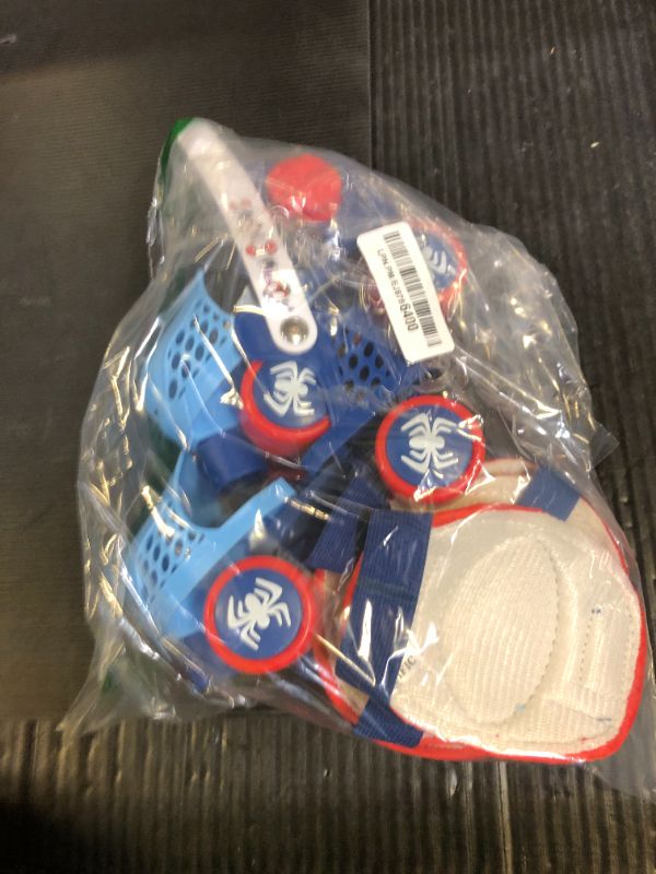 Photo 1 of Spidey and his Amazing Friends Junior Skates Includes Knee and Elbow Pads, Size Adjustable Design for Growing Feet