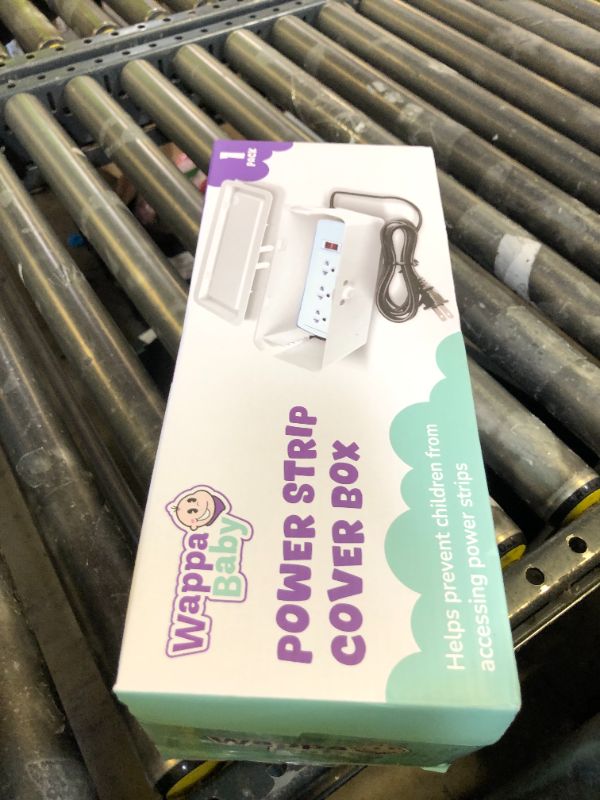 Photo 1 of Power Strip Cover Box - Effectively Baby Proofs Power Strip with Patented Dual Lock. Convenient Side Openings for Cords & Cables. Protects Small Hands & Fingers