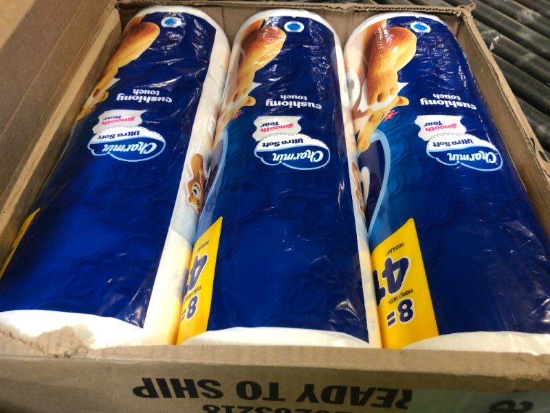 Photo 1 of Charmin Ultra Soft Cushiony Touch Toilet Paper, 24 Family Mega Rolls = 123 Regular Rolls