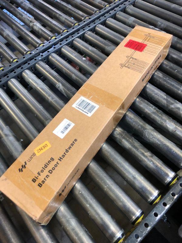 Photo 1 of WINSOON Bifold Door Hardware 60 inch: Bi fold Heavy Duty Bifold Barn Door Hardware Kit - 54" Sliding Track for Max Four 14.5" Barn Door Panels 56" Openging - Easy Assemble, Doors Not Included