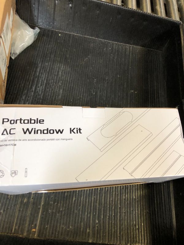 Photo 1 of Portable Air conditioner Window Kit, Adjustable Vertical/Horizontal Sliding Window Kit Plate for AC Unit, AC Window Vent Kit, AC Window Seal Suitable for 5.9” AC Exhaust Hose