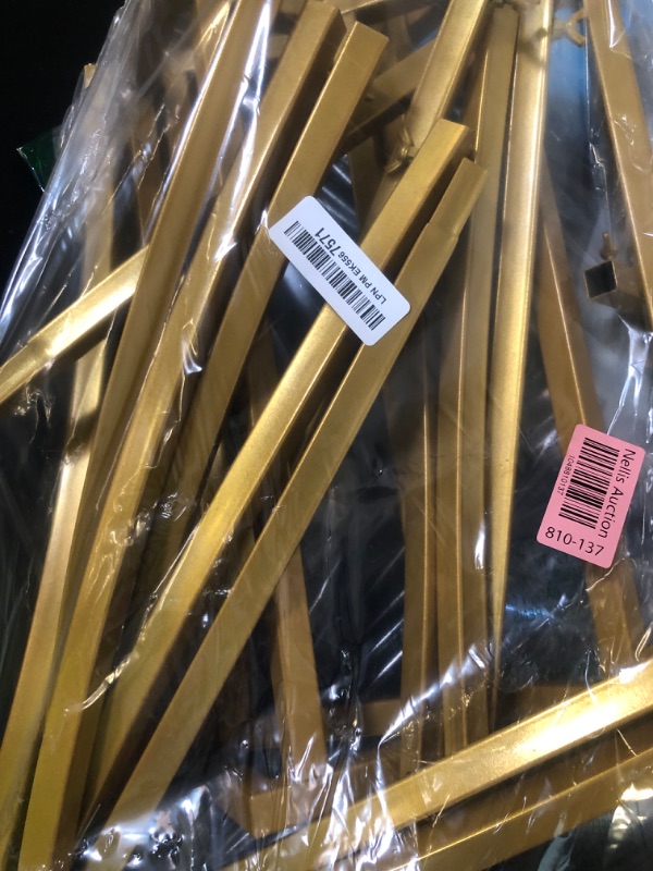 Photo 1 of Asee'm 6.6FTx6.6FT Gold Wedding Arch Backdrop Stand Square Metal Rectangular Arch Frame for Ceremony Party Birthday Bridal Baby Shower Anniversary Arbor Balloon Decoration