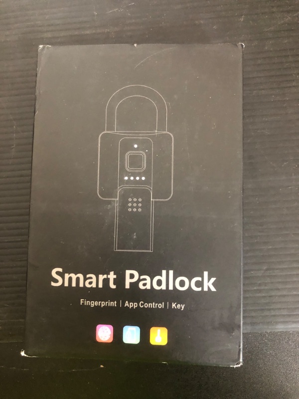 Photo 1 of Fingerprint Padlock with Key Backup, Anweller Weatherproof Biometric Bluetooth App Controlled Keyless Smart Electronic Combination Lock for Outdoor Fence Gate Pool Shed Gym Locker Yard Truck