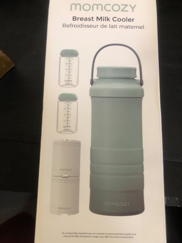 Photo 1 of Momcozy 22oz Portable Breast Milk Cooler for Outdoor, Life Saver with 360° Total Cooling for 24 Hours, Larger Capacity Travel Breastmilk Chiller with 2pcs Baby Bottles for Breastmilk Storage, Green
