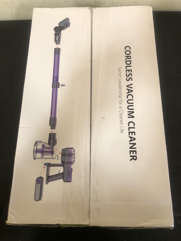 Photo 1 of WLOTPO Vacuum Cleaners for Home,Cordless Vacuum Cleaner with Powerful Suction,Stick Vacuum Cleaner Rechargeable,Up to 35 Mins,Lightweight Vacuum for Pet Hair,Carpet,Floor(Purple)