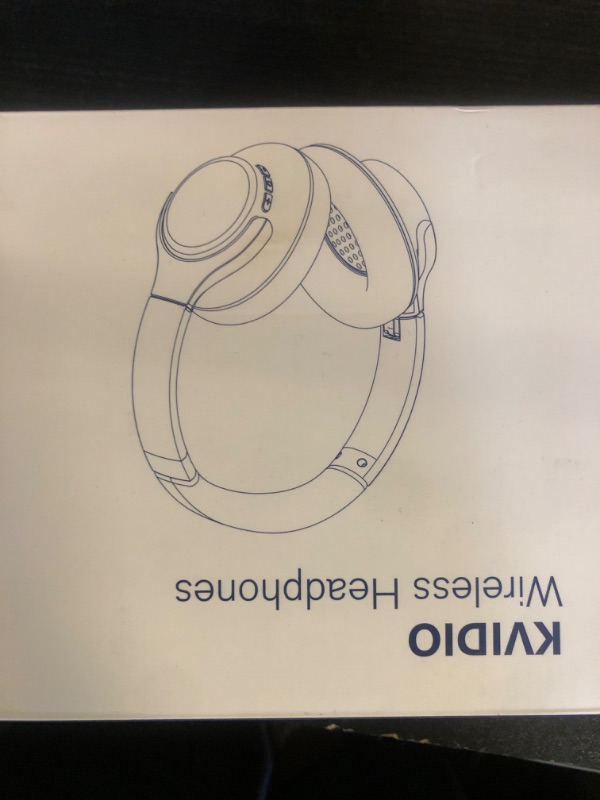 Photo 1 of KVIDIO Bluetooth Headphones Over Ear, 65 Hours Playtime Wireless Headphones with Microphone, Foldable Lightweight Headset with Deep Bass, HiFi Stereo Sound Low Latency for Travel Work Cellphone