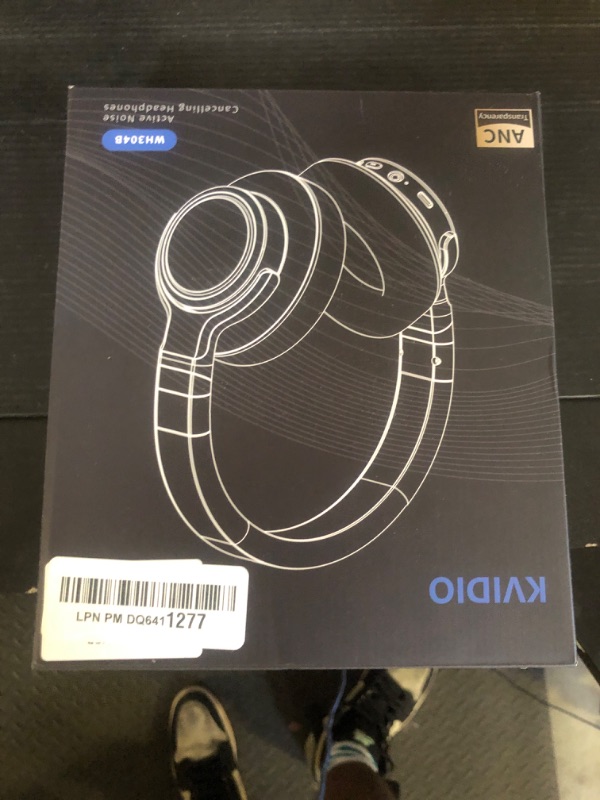 Photo 1 of KVIDIO Active Noise Cancelling Headphones, 70 Hours Playtime Bluetooth Headphones Wireless with Microphone, Transparency Mode, Deep Bass and Hi-Fi Stereo Sound Over Ear for Travel Office
